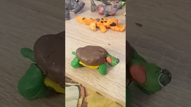 красноухая черепаха из пластилина смотреть онлайн