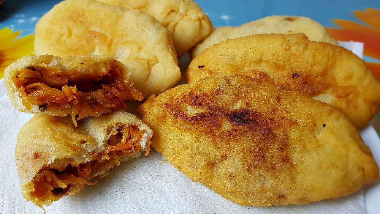 Пирожки с капустой и грибами, цыганка готовит. Постное меню. Gipsy Cuisine.