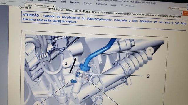Forma correta Sangria embreagem peugeot 307 308 408 citroen C4 vtr pallas