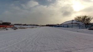 Бензиновая машинка на пульте управления по снегу - HPI BAJA 5B in the snow