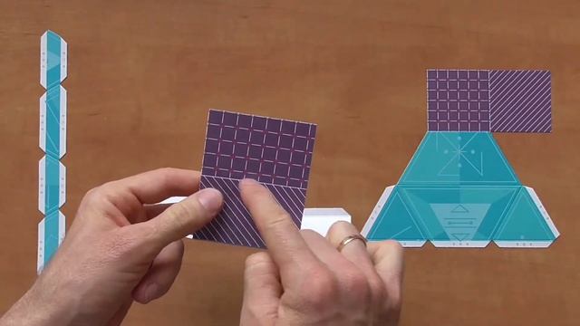 № 32.1 Как сделать Пирамиду ТЕТРАЭДР с двумя сечениями, Pyramid TETRAHEDRON with two sections смотреть онлайн