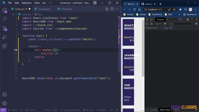 React JS basics Somali Lesson 11 - React useState hook смотреть онлайн