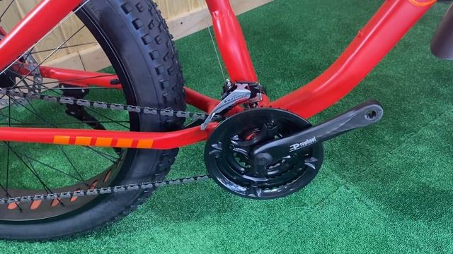 Велосипед Fatbike Titan ELEVEN 26 дюймов 17 рама Красный 2022 смотреть онлайн