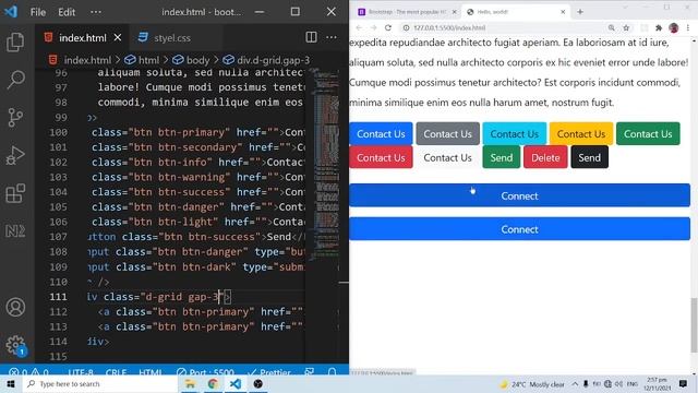 Bootstrap 5 Crash Course Tutorial #4 - Links and Buttons смотреть онлайн
