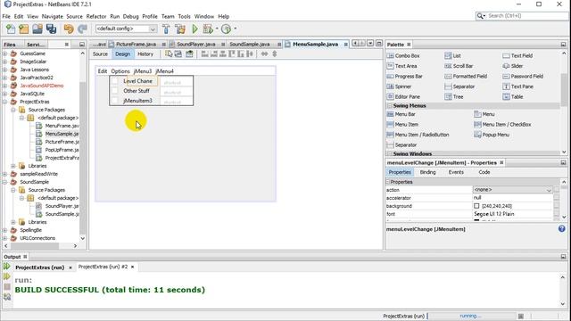 Java How to Add Menu Bar to JFrame смотреть онлайн
