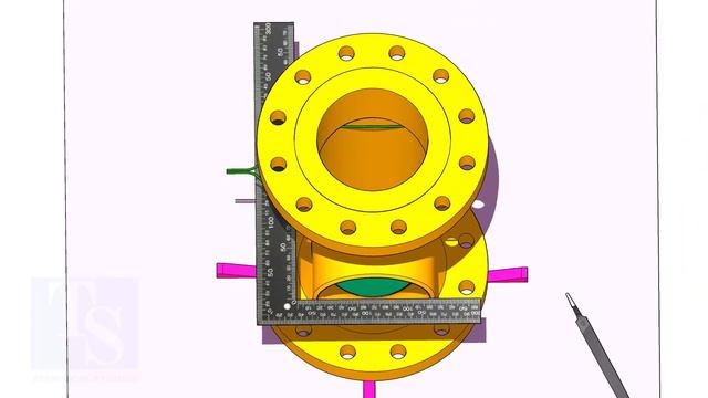 Tee to Flange Fit up, advanced training tutorial. Pipe fit up tutorials смотреть онлайн