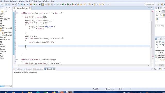 Easy implementation of Dijkstra's Algorithm in Java смотреть онлайн