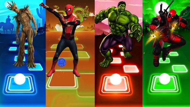 Telis Hop EDM Rush - Groot vs Spiderman vs Hulk vs Deadpool смотреть онлайн
