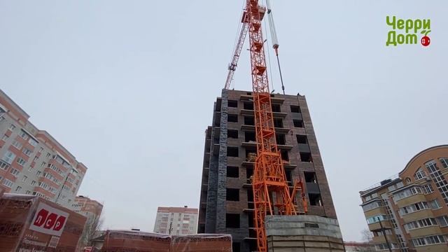 ЖК Черри дом. Ход строительства в апреле 2022 смотреть онлайн