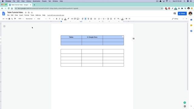 Google Docs - How To Add And Customize Tables смотреть онлайн