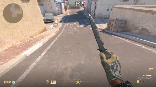 CS2 | Classic Knife - Night Stripe смотреть онлайн