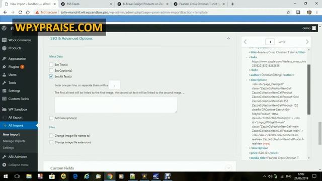 Using WP All Import Pro in join your Woocommerce and Zazzle stores. смотреть онлайн