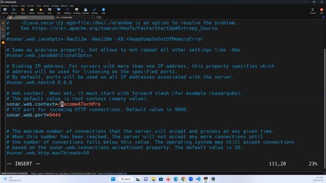 SonarQube - Port & Context Path Change - BecomeATechPro.com смотреть онлайн