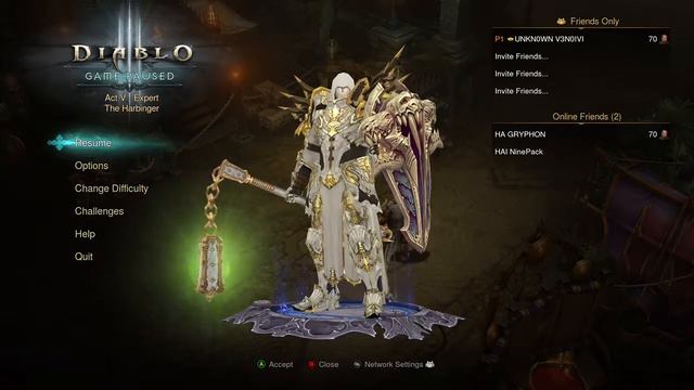 Diablo III: Reaper of Souls – Ultimate Evil Edition CRUSADER lv 70 gear смотреть онлайн