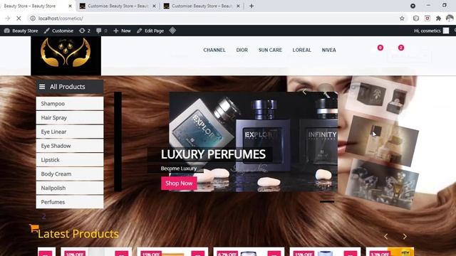 Wordpress Beauty Store Website смотреть онлайн