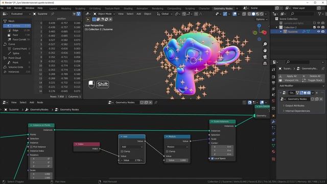 Sparkles with Geometry Nodes || Blender 3.2 смотреть онлайн