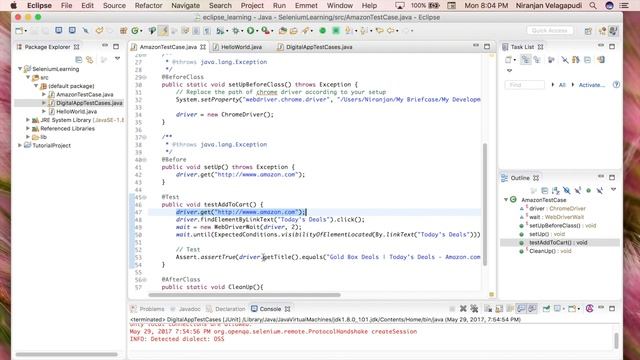 Learning Selenium - (Video 6) Tutorial Series - Test Add To Cart. смотреть онлайн