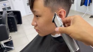 Мужская стрижка с несведенными зонами. Стрижка под горшок.