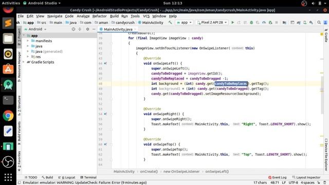 How To Create Your Own Candy Crush Game Android Studio Tutorial | Puzzle Interchange Images Part - смотреть онлайн