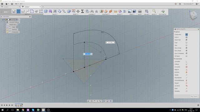 Создание тетраэдра геометрическими построениями во Fusion 360 - Выпуск #138