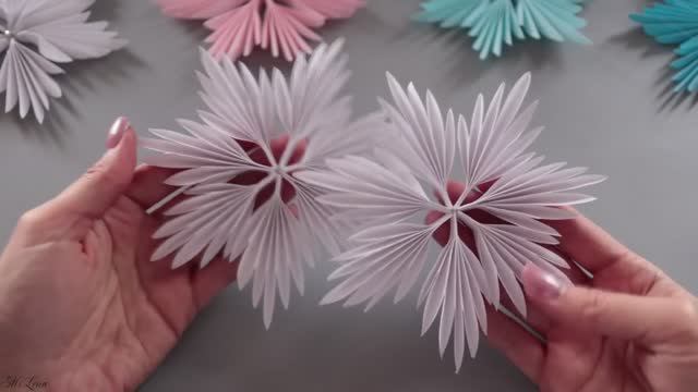 ❄️ СНЕЖИНКА ИЗ БУМАГИ ❄️оригами