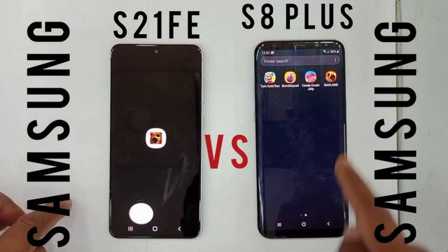 samsung s21 FE vs Samsung s8 plus speed Test смотреть онлайн