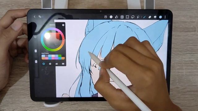 Speedpaint anime cat girl (Xiaomi Pad 6, HiPaint) смотреть онлайн