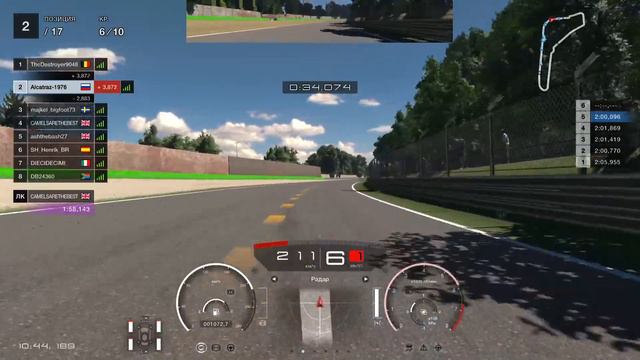 Gran Turismo SPORT Ура Monza 10 кругов,рейтинг B.S борьба за подиум.запись с чата но друга не слышн смотреть онлайн