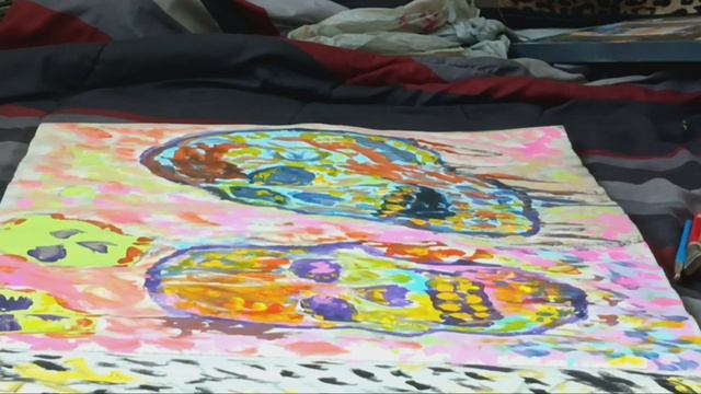 skeleton skull colorful design artwork artist смотреть онлайн
