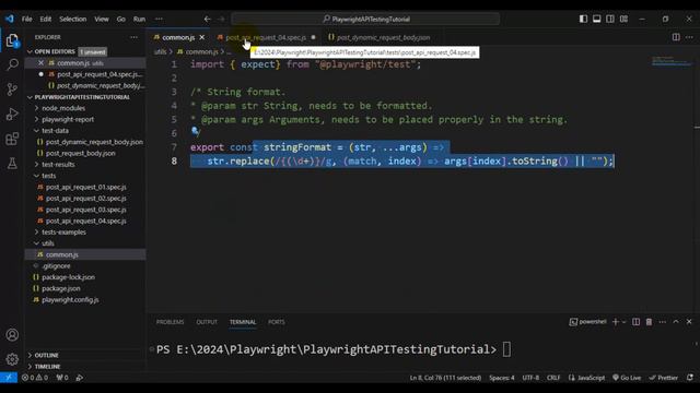 Playwright API Testing #59 POST API Request using Dynamic JSON File смотреть онлайн