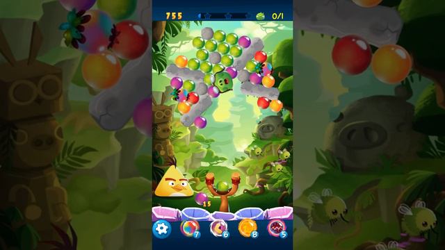 Angry Birds POP Bubble Shooter - Level 78. Gameplay Android walkthrough смотреть онлайн