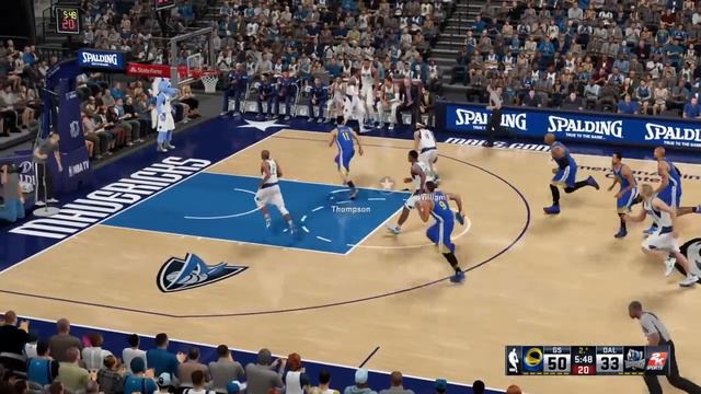 NBA 2K16 Ps4 - Warriors @ Mavs - Halftime 59/54 /Update Roster/ смотреть онлайн