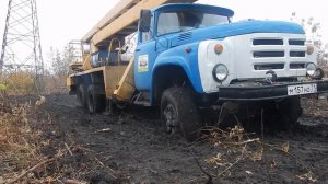 Автовышка ЗиЛ-133ГЯ Крокодил на бездорожье