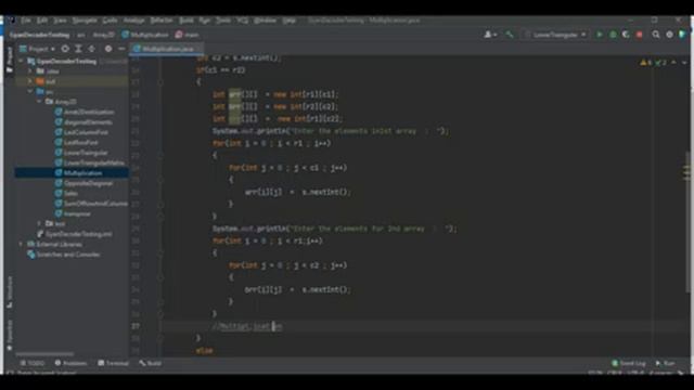 #3 Program of 2D Array Multiplication using java | 2D Array Special Series смотреть онлайн