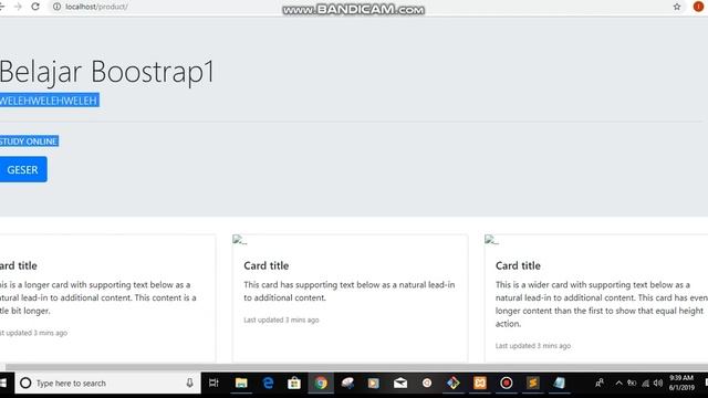 cara buat website sederhana mengunaka bootstrap смотреть онлайн