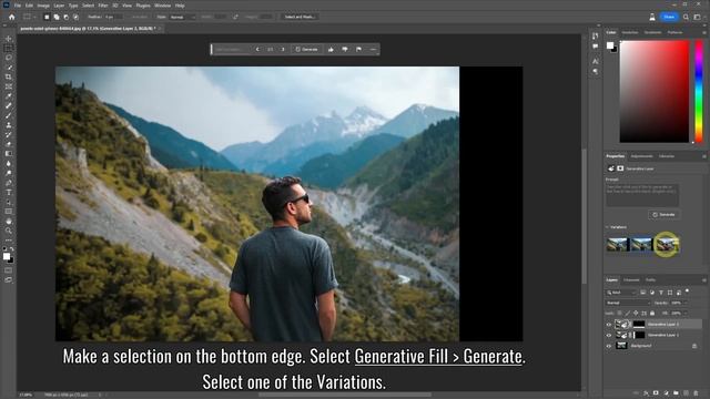 Photoshop AI Generative Fill - Generate AI Photo Effect in Photoshop смотреть онлайн