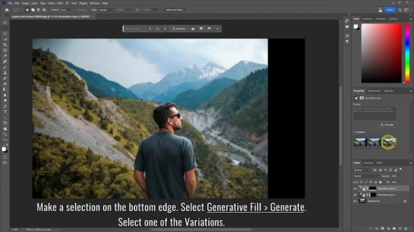 Photoshop AI Generative Fill - Generate AI Photo Effect in Photoshop