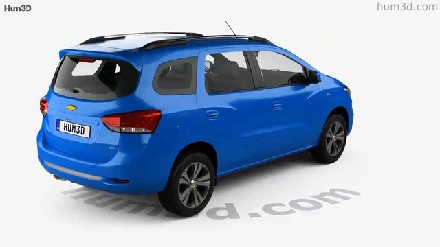 Chevrolet Spin LTZ 2018 3D model by Hum3D.com смотреть онлайн