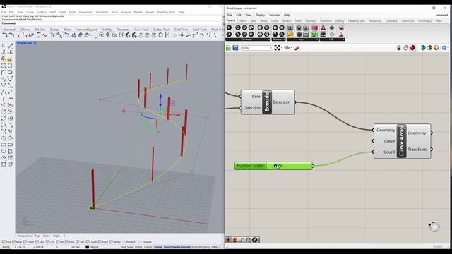 Creating Arrays Along Curves WITH GRASSHOPPER! смотреть онлайн