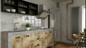 Кухня в стиле лофт. Особенности стиля