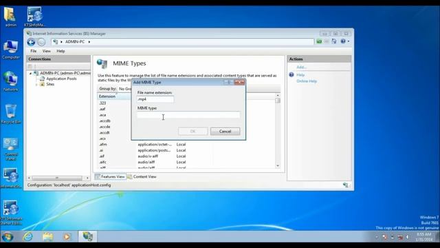 How To Configure MIME type In IIS смотреть онлайн