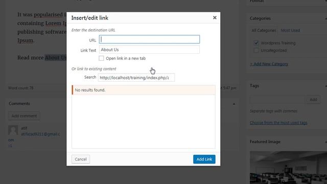 Create a link in Wordpress смотреть онлайн