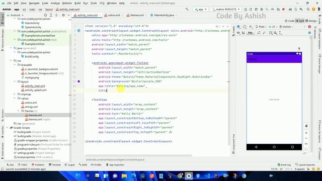 Remove ActionBar and Use Custom Toolbar in Android Application | @CodeByAshish #CodeByAshish смотреть онлайн