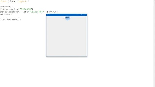 CREATING BUTTONS WITH TKINTER | PYTHON TUTORIAL смотреть онлайн