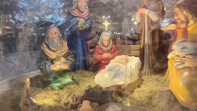 The Main Christmas Tree, Fair and Lights in St Petersburg, Russia. LIVE смотреть онлайн