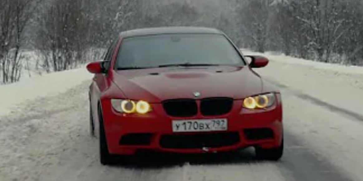 БМВ М3 е92 зимний дрифт