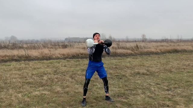 Кроссфит.Тренировка с гирями.Интенсивные нагрузки .Физкультура смотреть онлайн