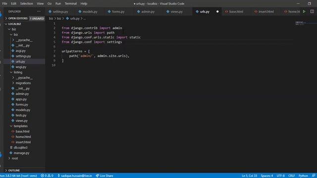 localbiz revision with python django and sqlite смотреть онлайн