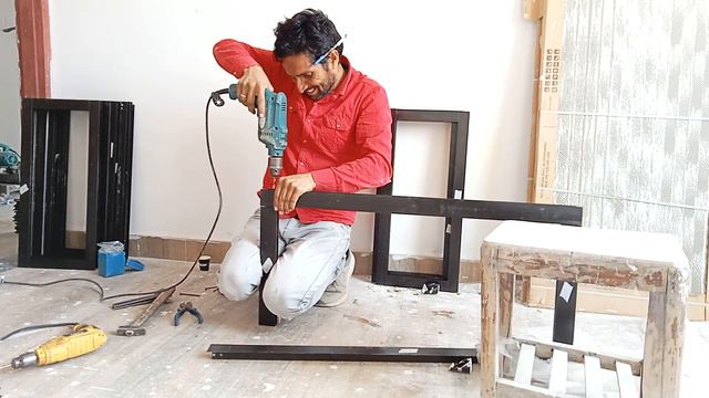 Aluminium Section Window Work Live || #aluminium #workshop #slidingwindow