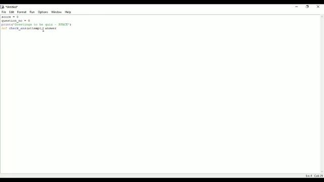 PROGRAMMING A BASIC QUIZ ON PYTHON 3 6 | CODING ON PYTHON | SESSION #1 смотреть онлайн